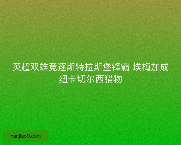 英超双雄竞逐斯特拉斯堡锋霸 埃梅加成纽卡切尔西猎物
