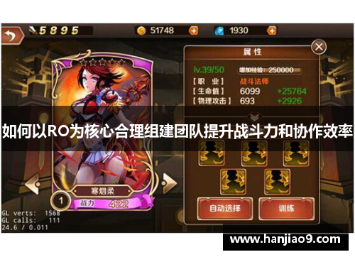 如何以RO为核心合理组建团队提升战斗力和协作效率